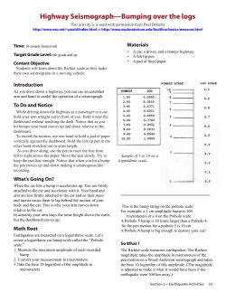 Highway Seismograph—Bumping over the logs