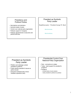 President as Symbolic Party Leader