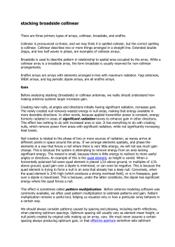 stacking broadside collinear