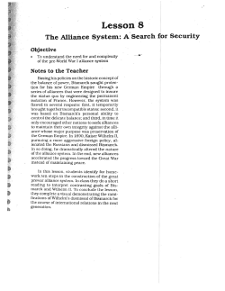 Lesson 8 The Alliance System