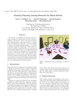 Footstep Planning Among Obstacles for Biped Robots
