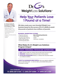 Help Your Patients Lose 1Pound at a Time!