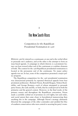 The New South Rises - The University of Michigan Press