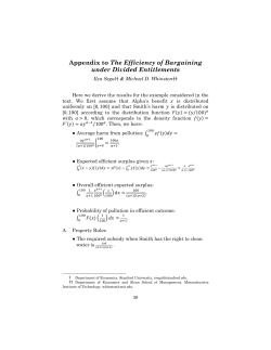 Appendix to The Efficiency of Bargaining under Divided Entitlements