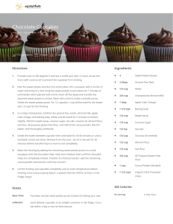 Chocolate Cupcakes • • • • • • • • • • • • • • •