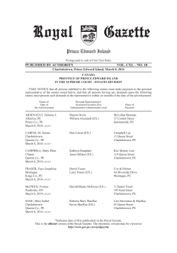 Royal Gazette March 8, 2014