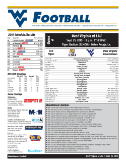 Game 4 West Virginia at LSU