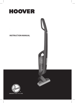 Instruction Manual - Hoover Service &rsaquo; Manuals, troubleshooting