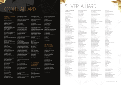 GOLD AWARD SILvER AWARD - Eastern Health Alliance