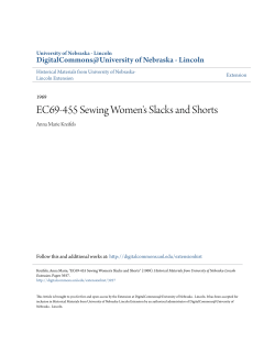 EC69-455 Sewing Women`s Slacks and Shorts