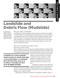 Landslide and Debris Flow (Mudslide)