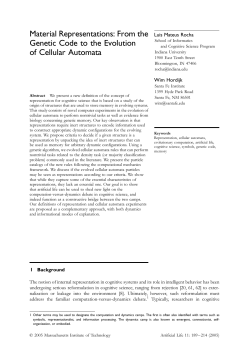 Material Representations: From the Genetic Code to the Evolution of