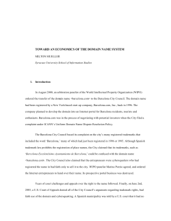 TOWARD AN ECONOMICS OF THE DOMAIN NAME SYSTEM