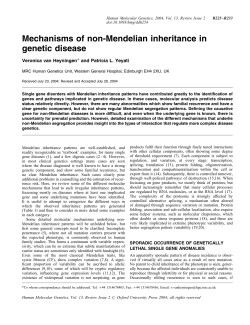 Mechanisms of non-Mendelian inheritance in genetic disease