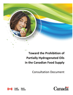 Toward the Prohibition of Partially Hydrogenated Oils