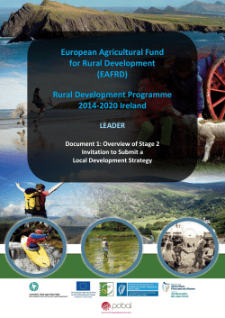Overview of Stage 2 Invitation to Submit an LDS