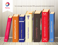 Learnership - total raffinage marketing