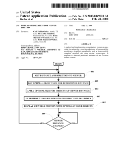 Display Optimization For Viewer Position