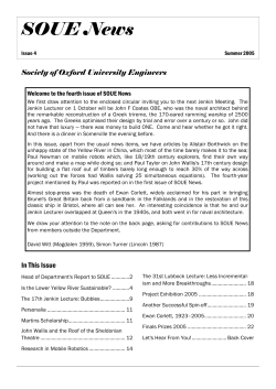 Issue 4 - Summer 2005 - Department of Engineering Science