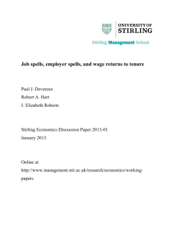Job spells, employer spells, and wage returns to tenure