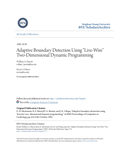 Adaptive Boundary Detection Using &ldquo;Live-Wire&rdquo; Two