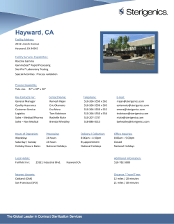 Hayward, CA - Sterigenics