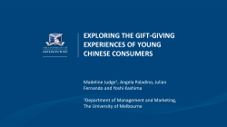 EXPLORING THE GIFT-GIVING EXPERIENCES OF YOUNG