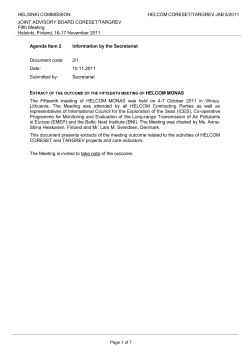 HELCOM MONAS - HELCOM Meeting Portal