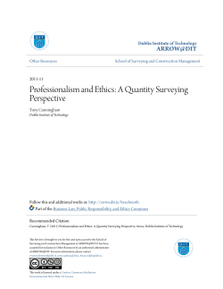 Professionalism and Ethics: A Quantity Surveying