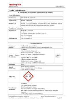 Part IV Probe Cleanser