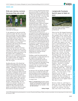 Kids are clumsy runners because they are small Largescale