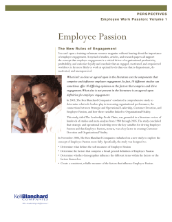 Employee Passion - The Ken Blanchard Companies