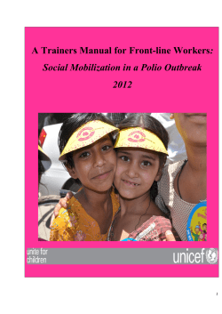 Field Worker Training Manual: India
