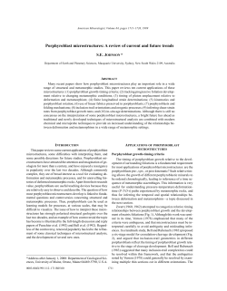 Porphyroblast microstructures - Mineralogical Society of America