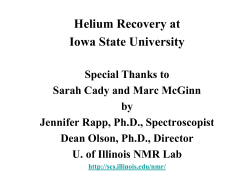 Helium Recovery System at Iowa State