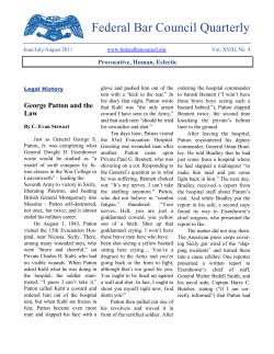 Federal Bar Council Quarterly