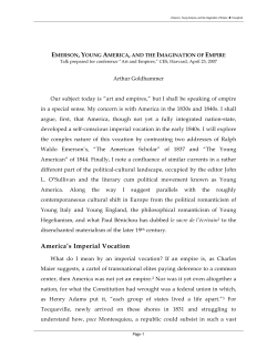 Emerson, Young America, and the Imagination of Empire