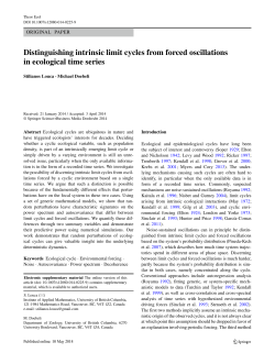 Distinguishing intrinsic limit cycles from forced