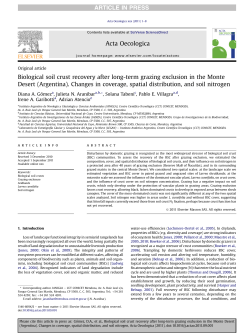 Biological soil crust recovery after long