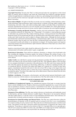 the &ldquo;Play&rdquo; - Playscripts API Documentation