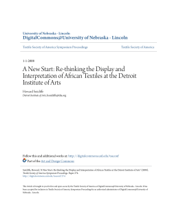 A New Start: Re-thinking the Display and Interpretation of African