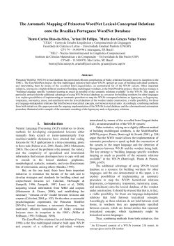 The Automatic Mapping of Princeton WordNet Lexical