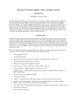eos space systems observatory control system