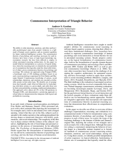Print version - Association for the Advancement of Artificial Intelligence