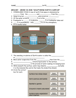 GEOLOGY &ndash; GEODE CD-ROM &ldquo;SCULPTURING EARTH`S SURFACE&rdquo;