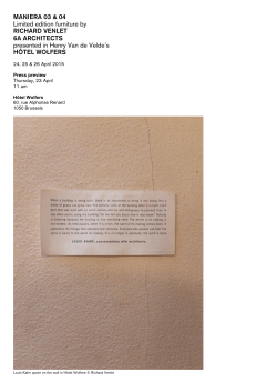 Maniera - press release Venlet