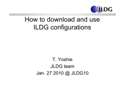 How to and use ILDG configurations