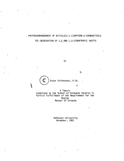 Photorearrangement of Bicyclo[2.2.1]heptene-2