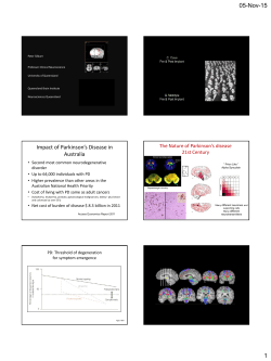 Managing Parkinson`s Disease – Prof Peter Silburn