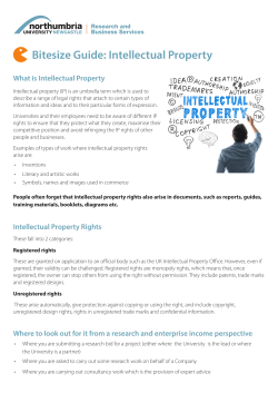 Intellectual Property - Northumbria University